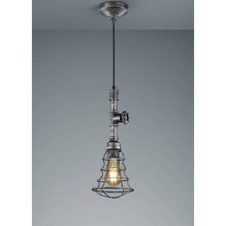 👉 Hang lamp metaal zilver Color-Zilver One Size Hanglamp Trio Leuchten Gotham - 4017807356090