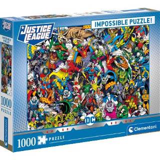 👉 Legpuzzel karton multicolor Clementoni Impossible Justice League 1000 stukjes 8005125395996