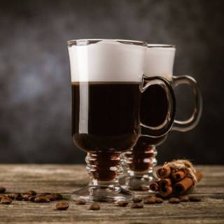 👉 Irish coffee glas groot One Size transparant Orange85 Glazen - 2 stuks Original 230ml en 14cm 8720289425661