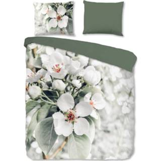 👉 Dekbedovertrek groen katoen One Size Color-Groen Good Morning Bloesem 200 x 220 cm 8717285173573