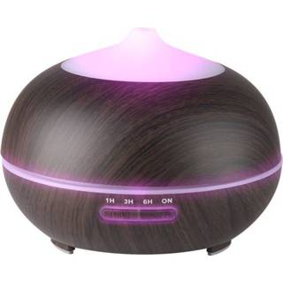 👉 Aromadiffuser hout One Size GeenKleur ACTIVE Aroma Diffuser Luchtbevochtiger Spa 06 Donker 400ml + Timer 5906717439575