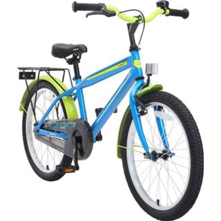 👉 Kinderfiets blauw groen luchtbanden Color-Blauw kinderen Bikestar 20 inch Urban City kinderfiets, blauw/groen 4260184712601
