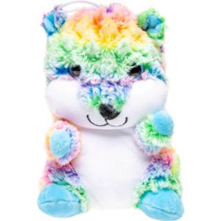 Knuffelbeer multicolor blauw pluche One Size Color-Meerkleurig LG-Imports 20 cm multicolor/blauw 8719817531073