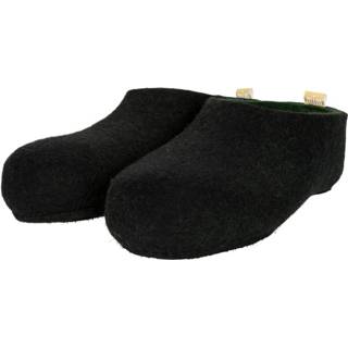 👉 Zwarte heren sloffen Darkgreen Colour:Zwart/ Donkergroen Size:42