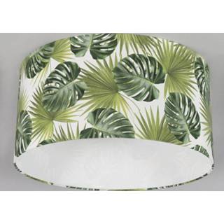 👉 Lampenkap One Size groen Katoenen 50/50/25 - Leaf 8718881066597