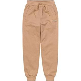👉 Sweatpant l vrouwen bruin Script Embroidery Sweatpants I029563