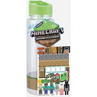 👉 Drinkfles meerkleurig hoofdmateriaa kunststof unisex Minecraft - Wasserflasche und Sticker 5055964772444