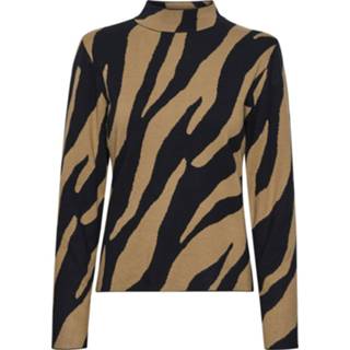 👉 XL vrouwen bruin TalliGZ jacquard turtleneck