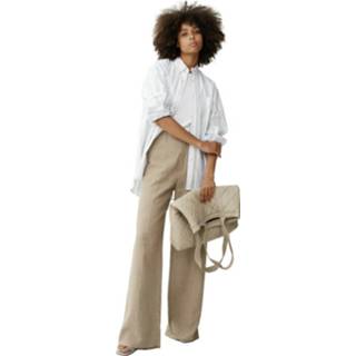 👉 Vrouwen beige Grita HW wide pants