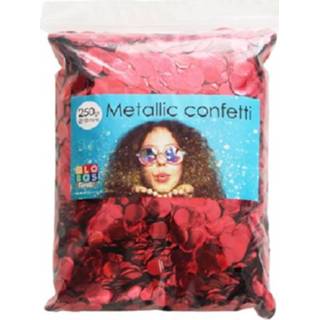 👉 Folie rood One Size Color-Rood Globos confetti metallic 10 mm 250 gram 5712735011200