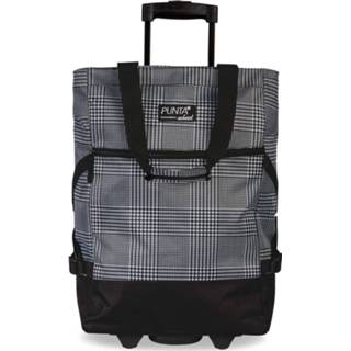 👉 Boodschappentrolley zwart wit polyester One Size Color-Zwart Punta Wheel 36 liter zwart/wit 4002282158451