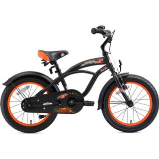 Kinderfiets zwart luchtbanden Color-Zwart kinderen Bikestar 16 inch Cruiser kinderfiets, (matt) 4260184711826