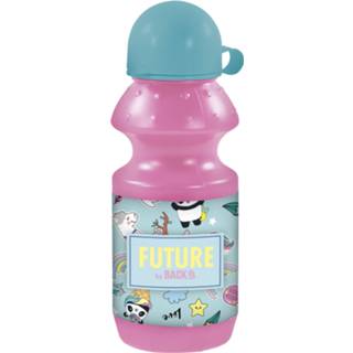 👉 Drinkfles roze blauw kunststof One Size Color-Roze BackUp junior 330 ml 6 x 18 cm roze/lichtblauw 5901130082339