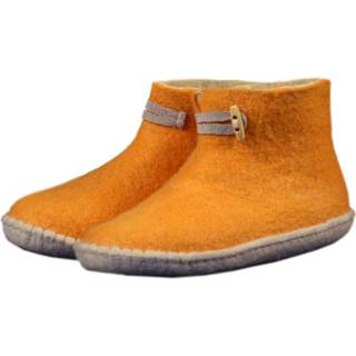 👉 Vilten herenslof  High Boots yellow Colour:Geel/ Ecru Size:42