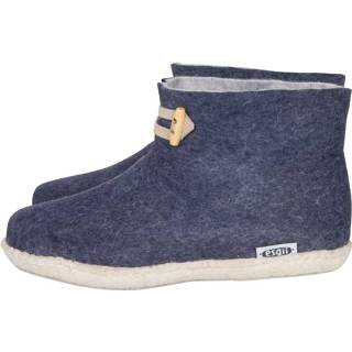 👉 Vilten Color-Donkerblauw vrouwen grijs blauw damesslof High Boots navy blue Colour:Donkerblauw/ Lichtgrijs Size:36 1127926001290