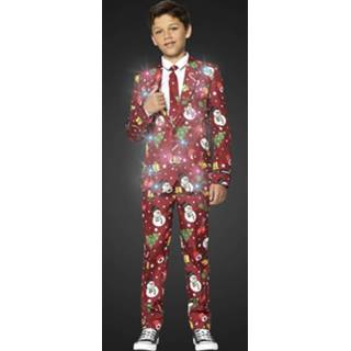 👉 Verkleedpak rood polyester XL Color-Rood jongens Suitmeister Light Up mt 8719874030168