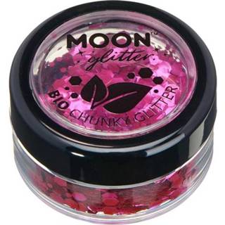 👉 Roze kunststof One Size Color-Roze Moon Creations grote glittervlokken bio 3 gr 5056135613856
