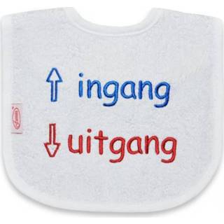 👉 Slabbertje wit katoen One Size Color-Wit Funnies slabber Ingang, uitgang junior 40 cm 7435143443477