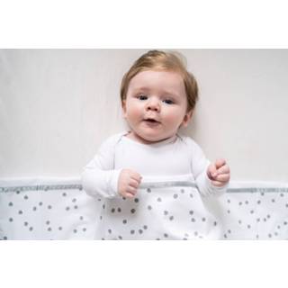 👉 Babylakentje wit blauwgroen katoen One Size Color-Wit baby's Briljant Baby laken Spots 100 x 150 cm wit/blauwgroen 8715874068583