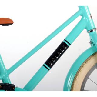 👉 Terugtraprem turkoois aluminium One Size Color-Blauw meisjes Volare Meisjesfiets Melody 18 Inch 28 cm Turquoise 8715347218927