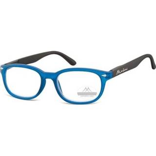 👉 Leesbril blauw kunststof One Size Color-Blauw Montana rechthoekig sterkte +3,50 (BOX70) 5055860826005