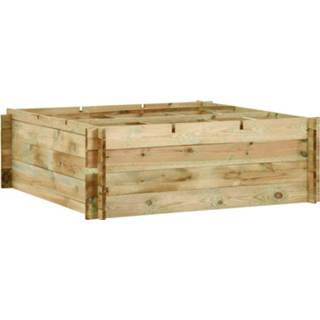 👉 Plantenbak grenenhout One Size GeenKleur gempregneerd 120x120x40 cm 8718475557975