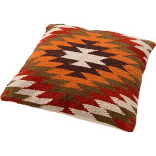 👉 Kussenhoes beige katoen One Size Color-Bruin Dutch Decor RAF - kelim Pumice stone 45x45 cm 8714165624453