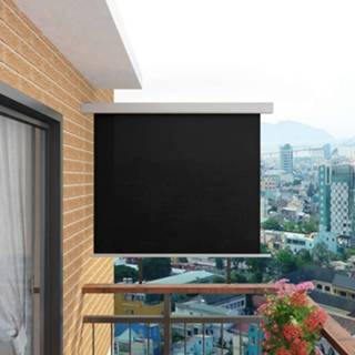 👉 Zwart One Size Balkon zijluifel multifunctioneel 150x200 cm 8718475703167