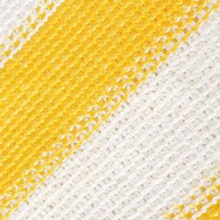 👉 Balkonscherm geel wit One Size GeenKleur HDPE 75x400 cm en 8718475506102