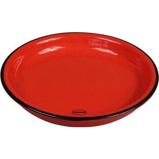 👉 Gebaksbordje rood emaille keramiek One Size Color-Rood Cabanaz Retro Gebaksbord geïnspireerd Scarlet Red 8717371227722