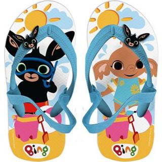 Slippers wit blauw kunststof Color-Blauw Bing teenslippers junior wit/blauw mt 27/28 8720585128969