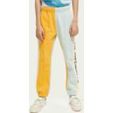 👉 Sweatpant oranje jongens sweat pants Scotch & Soda Colourblock sweatpants 8719029849263