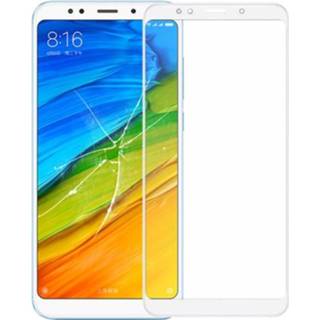 Voorscherm wit active Buitenste glazen lens met OCA Optisch duidelijke lijm voor Xiaomi Redmi Note 5 (wit)