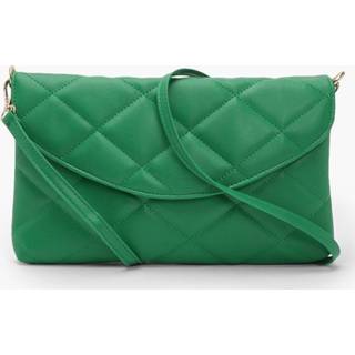 Handtas donkergroen One Size Quilted Clutch Bag, Green