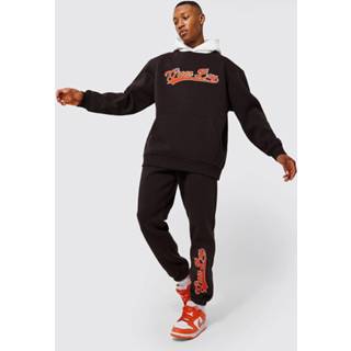 👉 Oversized Green Bay Trainingspak Met Capuchon, Chocolate