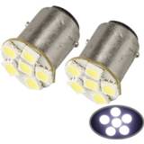 👉 Gloeilamp wit active 1157 6 LED 5050 SMD Auto Signaal (paar)