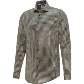 👉 Overhemd donkergroen groen Blue Industry Jersey Print Green (2410.22) 8719476459466