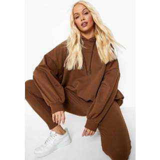 Super Oversized Gerecyclede Hoodie, Chocolate