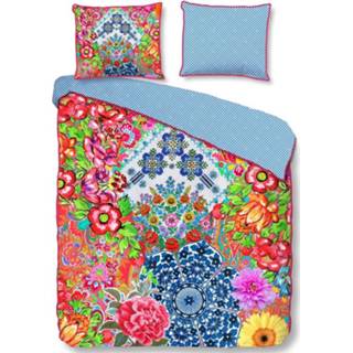 👉 Dekbedovertrek blauw katoen One Size Color-Blauw Happiness Zaira 200 x 220 cm 8717285157986