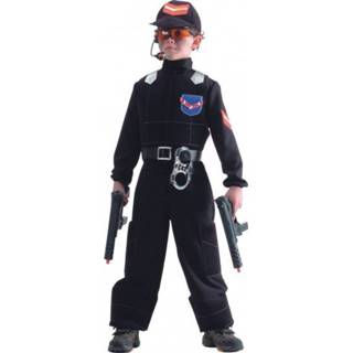 👉 Verkleedpak zwart polyester Color-Zwart jongens Carnival Toys militair mt 128 8004761638610