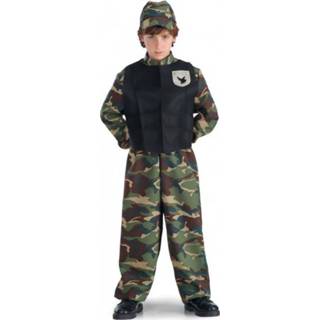👉 Verkleedpak groen polyester Color-Groen jongens Carnival Toys militair maat 8 jaar 8004761638696