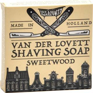 👉 Scheerzeep beige One Size Color-Beige mannen Van der Lovett Sweetwood heren 70 gram 8719322913555