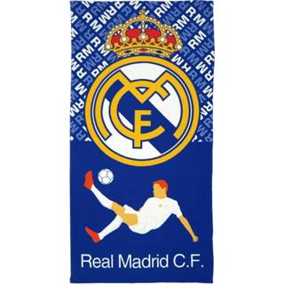 👉 Strandlaken blauw microfiber One Size Color-Blauw Carbotex Real Madrid 70 x 140 cm microvezel 8430957138389