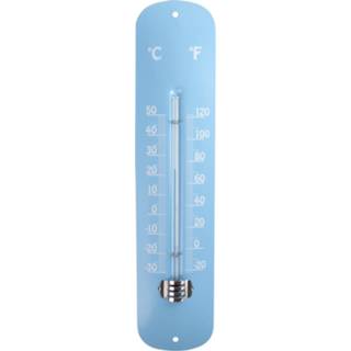 👉 Thermometer blauw RVS glas One Size Color-Blauw Esschert Design 29,5 x 6,6 cm RVS/glas 8720585098651