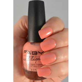 👉 Nagellak rose One Size Color-Roze vrouwen Faby La Vie en dames 15 ml vegan perzik 8053676330379