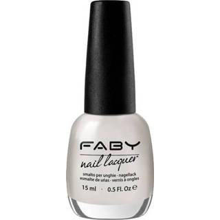 👉 Nagellak wit One Size Color-Wit vrouwen Faby Mirror of my soul dames 1,5 ml vegan 8053676335275