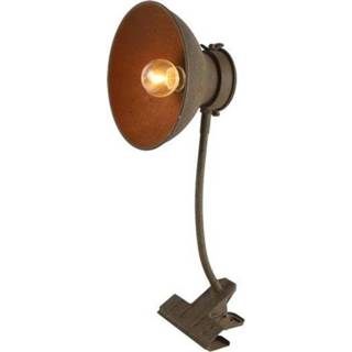 👉 Klemlamp staal One Size Color-Bruin TOM Marc 17 x 12 40 cm brons 8718317744273