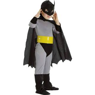 👉 Verkleedpak grijs textiel Color-Zwart Carnival Toys Batman junior mt 126 4-delig 8004761686031