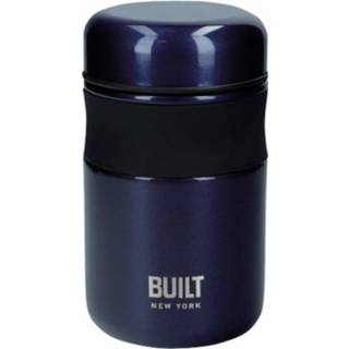 👉 Voedselcontainer blauw RVS One Size Color-Zwart Built NY 490 ml donkerblauw 5057982053369