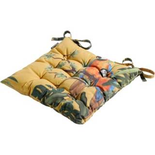 👉 Zitkussen geel polyester One Size Color-Geel Madison Toscane Riff 46 x cm 8713229300388